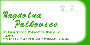 magdolna palkovics business card